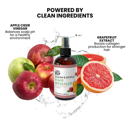 Clean & Simple Hair Resealer – Apple Cider Vinegar Rinse