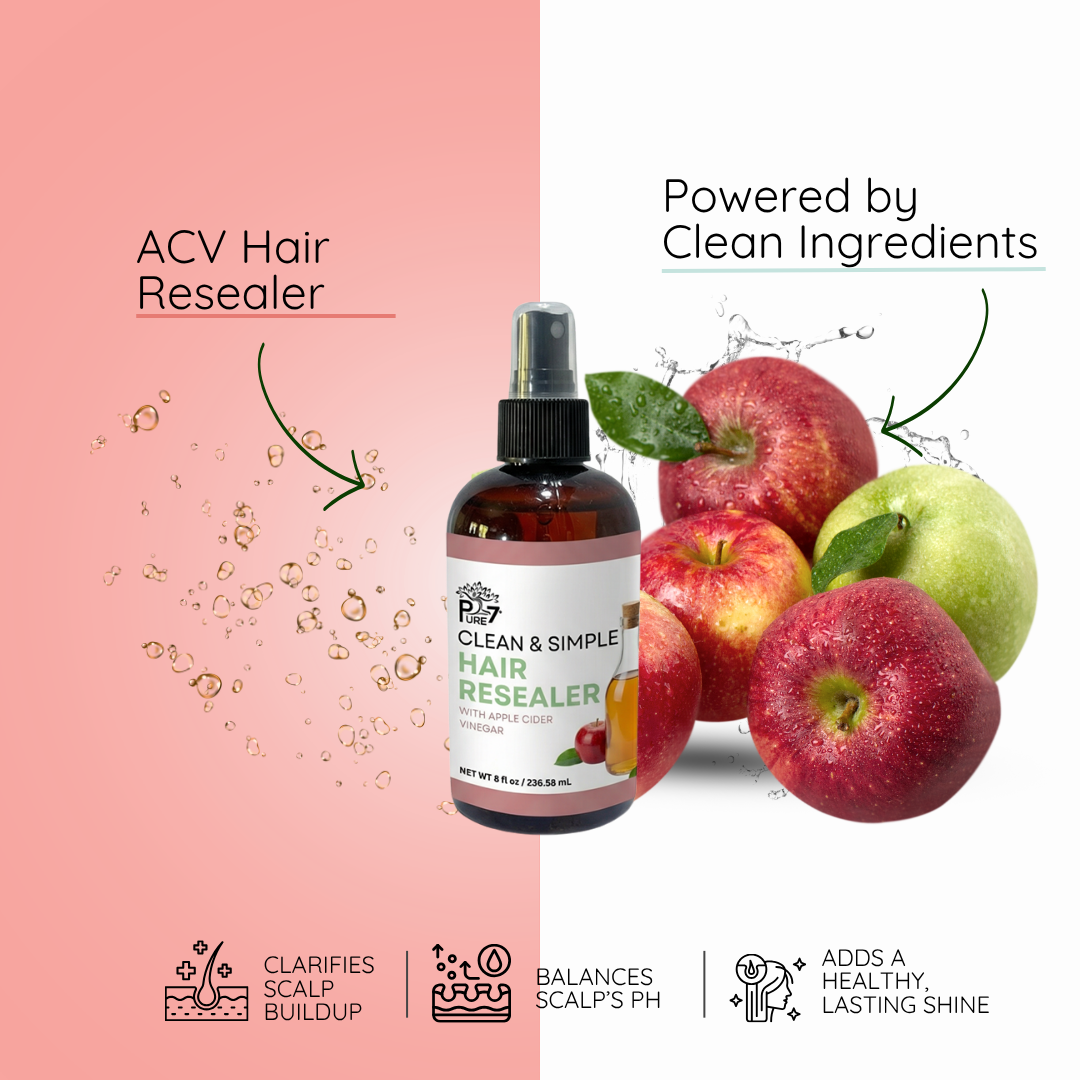 Clean & Simple Hair Resealer – Apple Cider Vinegar Rinse