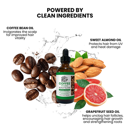 Coffee-Infused Scalp Elixir | Natural Hair Growth Oil