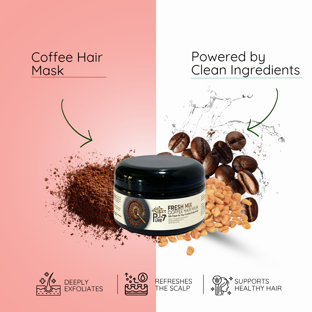 Fresh Mix Coffee Hair Mask | Exfoliating Scalp Treatment Scrub