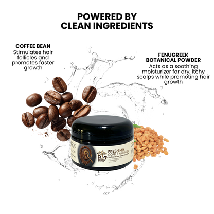 Fresh Mix Coffee Hair Mask | Exfoliating Scalp Treatment Scrub