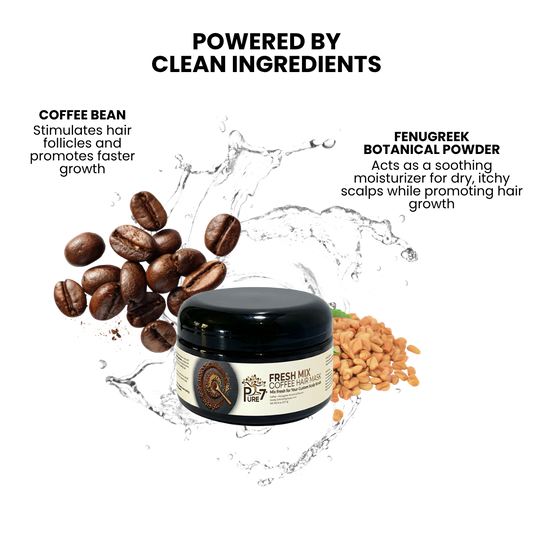 Fresh Mix Coffee Hair Mask | Exfoliating Scalp Treatment Scrub