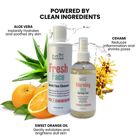 Feed Your Skin™ – Aloe Cleanser & Hydrating Toner Duo for Calm, Clear, Balanced Skin