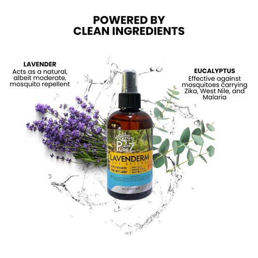 Lavenderm – Natural Mosquito Repellent Spray | DEET-Free, Safe for Kids & Pets