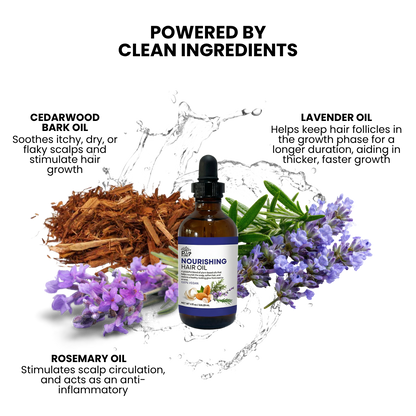 PURE 7 Nourishing Hair Oil | Scalp Oil for Hair Growth & Breakage Repair