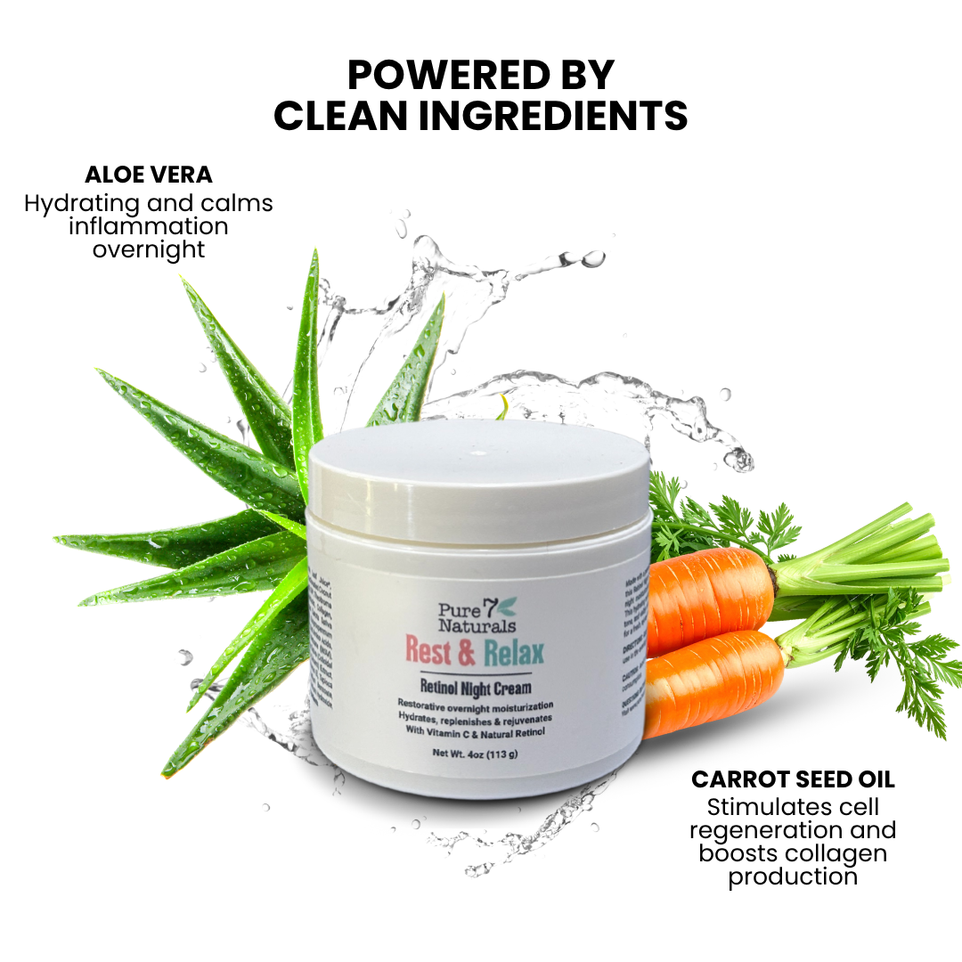 Rest & Relax Retinol Night Cream | Retinol + Vitamin C Overnight Moisturizer