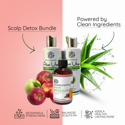 Scalp Detox Bundle | Aloe Vera & ACV Scalp Deep Cleanse System