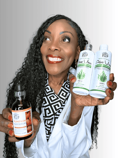Scalp Rehab Bundle – Aloe Vera Shampoo, Deep Conditioner & Pumpkin Hair Serum for Scalp Recovery and Hair Growth